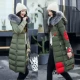 Cotton quilt 2018 phiên bản Hàn Quốc mới của East Gate qua đầu gối ở cả hai bên mặc áo khoác trong phần dài của quần áo cotton if Fashion áo phao nữ dáng ngắn cao cấp