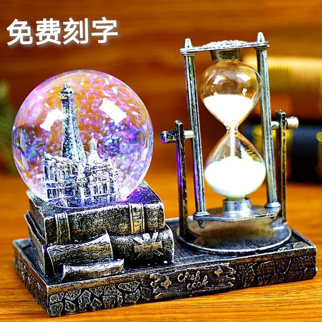 Crystal ball music box Creative hourglass Birthday gift Valentine's Day Graduation send male and female students Teacher classmates friends