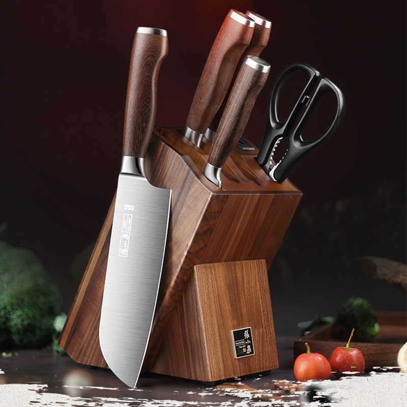 Zhang Xiaoquan Chunmu Knife Set Knife Set Kitchen Chopping Knife 6-Piece Household Slicing Knife Chopping Knife