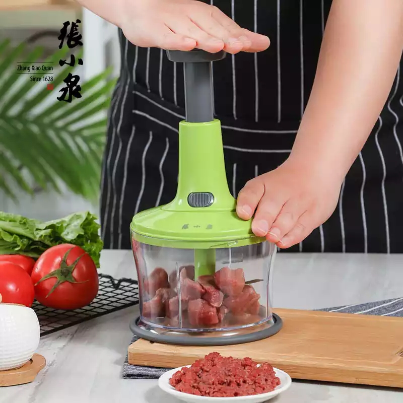 Zhang Xiaoquan meat grinder household hand mixer dumpling stuffing shake vegetable machine hand-pull cut pepper small artifact