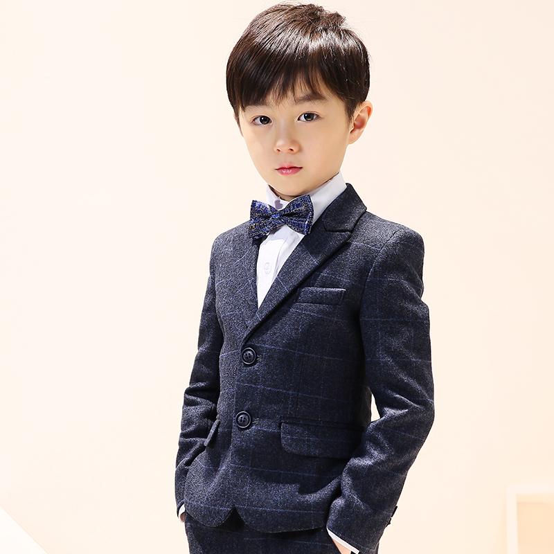 Children suit autumn clothing 2021 new Korean version children clothing plaid suit children clothes boy suits great boy tide autumn