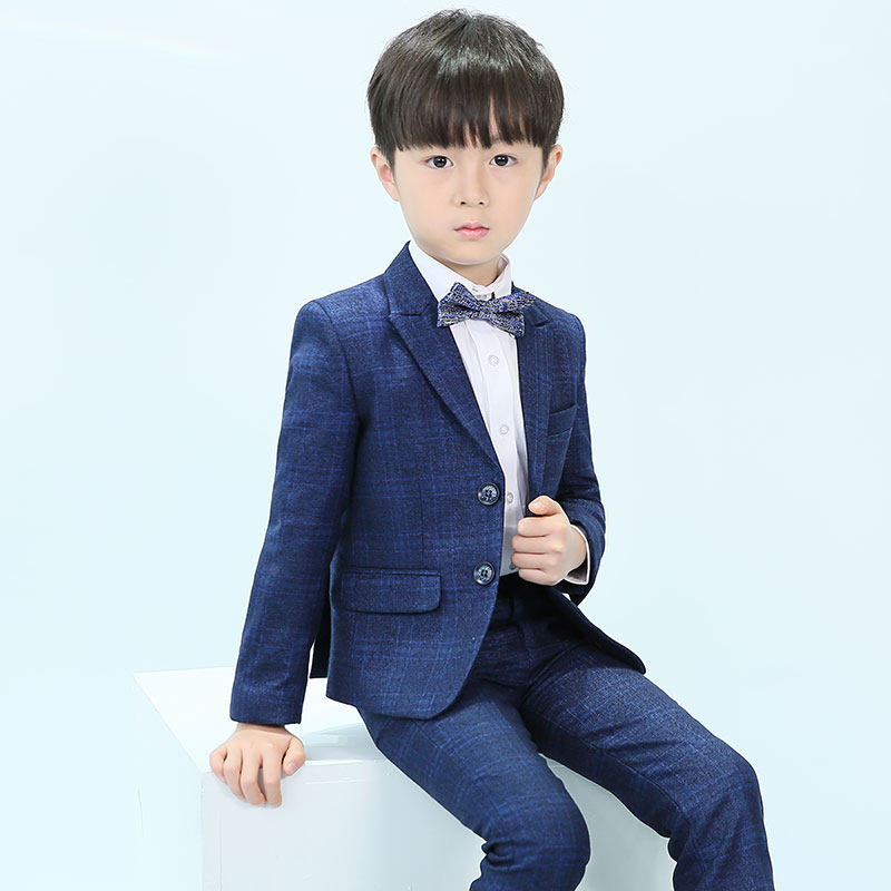 Children's suit suit boy flower boy gown gown Little host boy Western suit CUHK Tong Piano Plays Out of Spring and Autumn