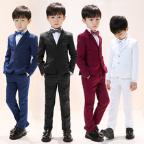 Childrens small suit suit Boys jacket suit three-piece flower girl dress host piano performance suit Summer