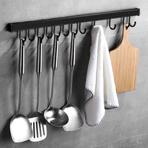 Kitchen adhesive hook-free wall strong adhesive hanger spoon storage rack storage rack wall hook space aluminum