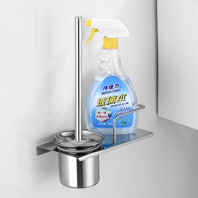 Zhengshan toilet brush shelf toilet brush rack 304 stainless steel toilet brush cup toilet ceramic toilet brush set