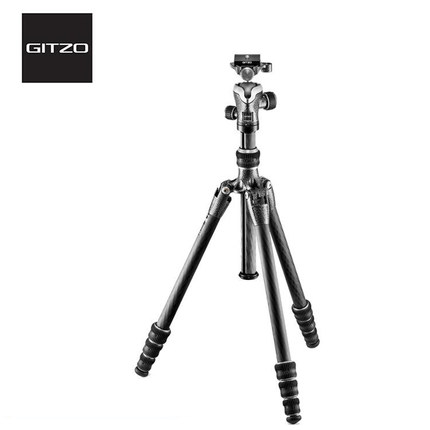 TeChat Gitzo traveler Carbon fiber 4 sections Single eye camera tripod tripod head suit GK0545T-82TQD