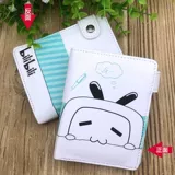 Мультяшный бумажник, милая короткая сумка подходит для мужчин и женщин, полиуретановый кошелек, картхолдер