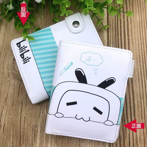 Мультяшный бумажник, милая короткая сумка подходит для мужчин и женщин, полиуретановый кошелек, картхолдер