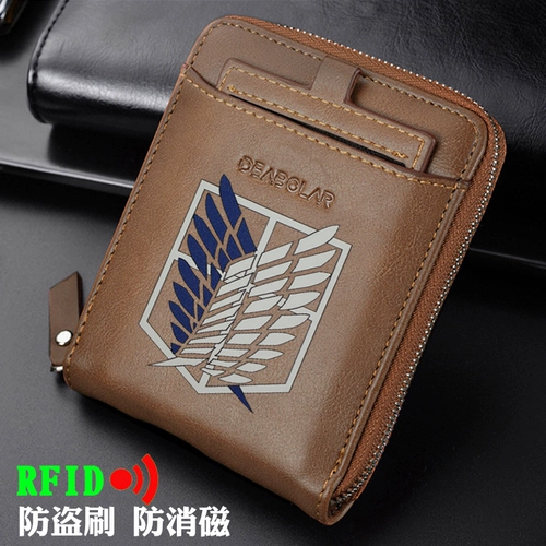 Dragon Ball, мужской короткий бумажник, мультяшный кошелек, анти-кража, подходит для студента