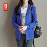 裁诺 Осенняя демисезонная хлопковая спортивная толстовка с молнией, в корейском стиле