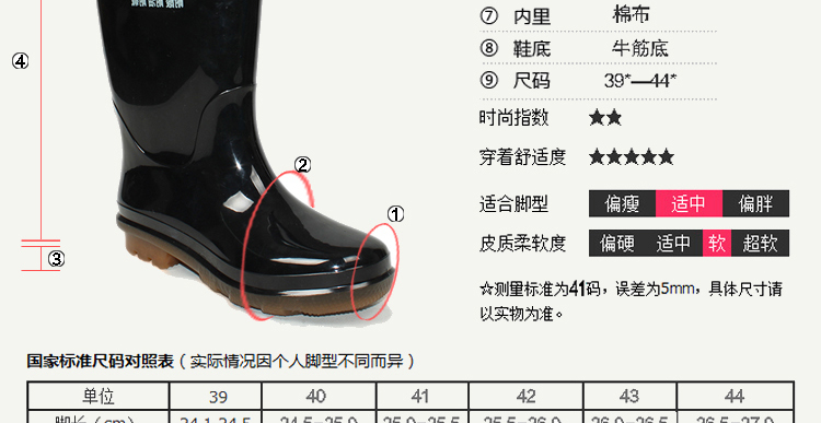 Chaussures - bottes caoutchouc homme - Ref 960009 Image 8