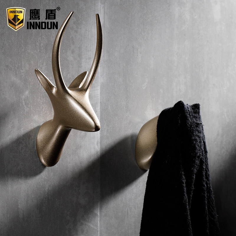Nordic wall decoration hook deer head horse head wall hanging living room clothes hook hotel creative animal vintage hook