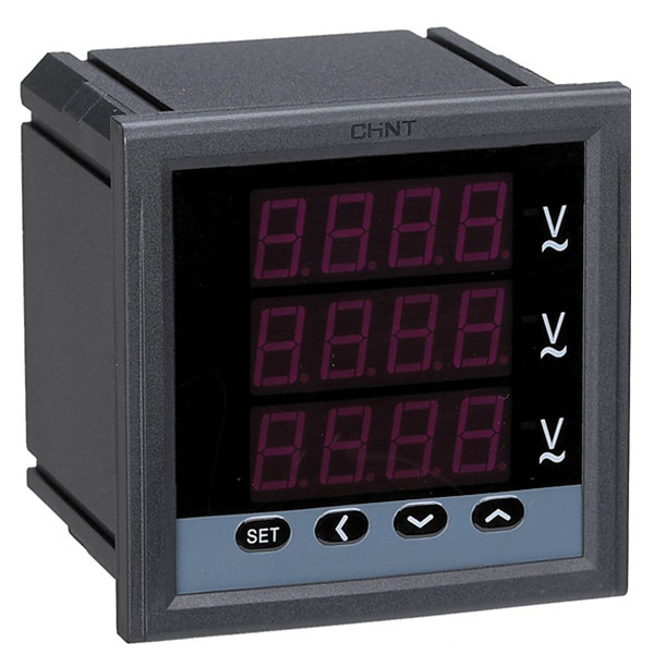 Chint three-phase voltmeter PZ666-2S 3S 4S 6S 8S 450V LED digital display voltmeter