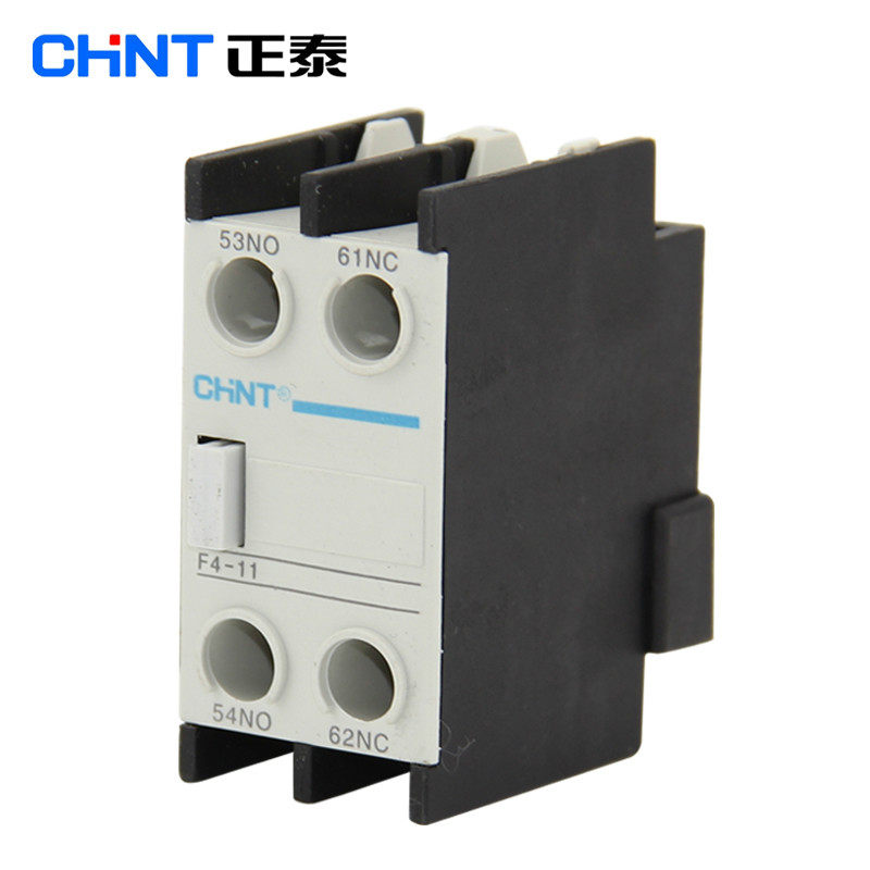 Zhengtai AC Contactor Auxiliary contact F4-11 1 frequently open 1 regular closed (with CJX2 contactor)