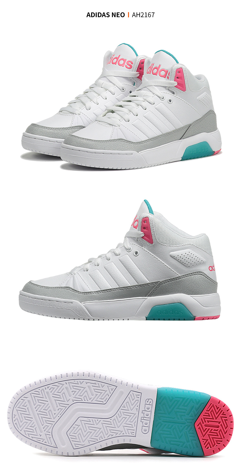 Giày nữ Adidas mùa thu đông 2018 NEO đôi giày nhỏ màu trắng cao để giúp giày thông thường giày thể thao thoáng khí AH2167 giày thể thao nữ 2021