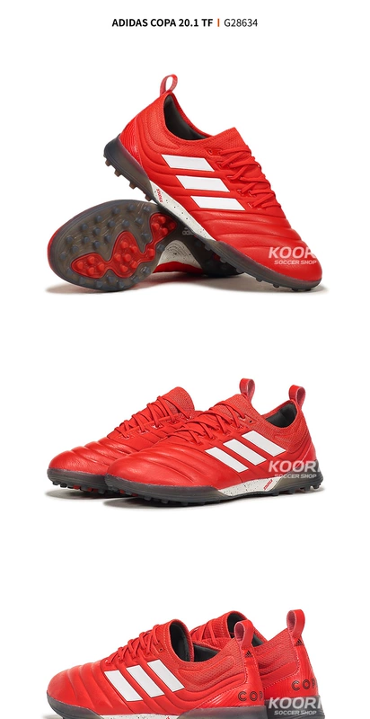 Adidas Adidas COPA 20.1 TF đinh gãy móng tay cỏ nhân tạo giày bóng đá thấp đào tạo nam G28634 - Giày bóng đá