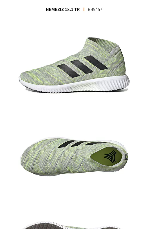 Adidas / Adidas NEMEZIZ 18.1 TR giày đế bằng trong nhà giày bóng đá đường phố nam BB9457 - Giày bóng đá giày thể thao chính hãng