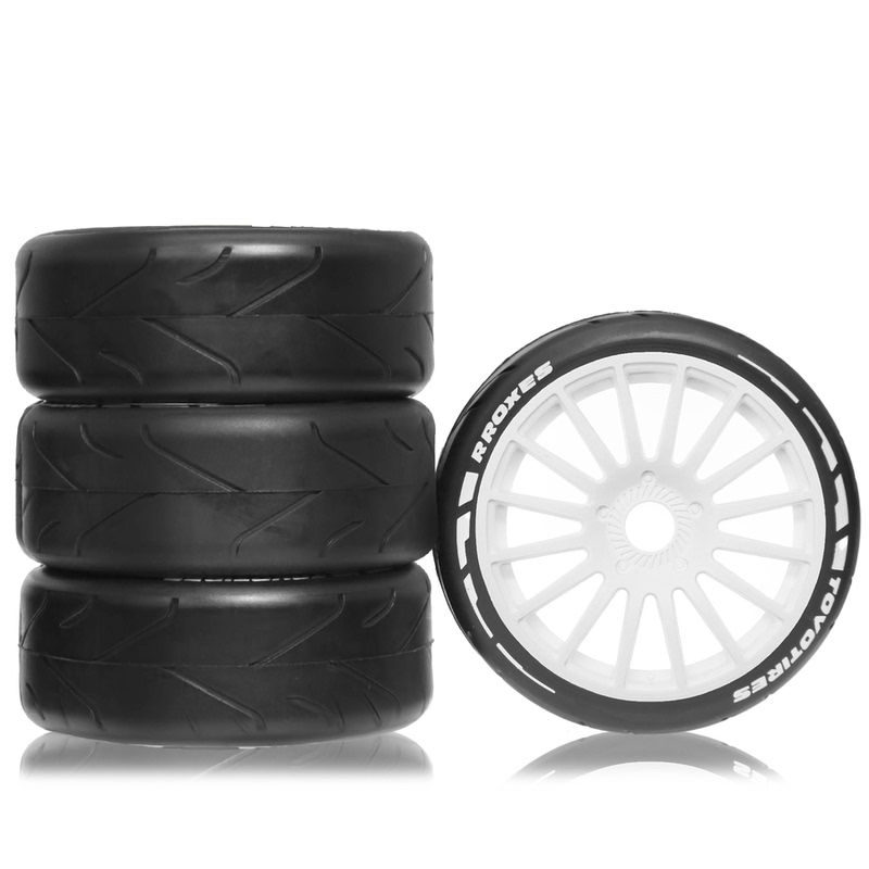 Suitable for 1/8Wrc Feishen 1/7Km Thor C3Mjx7303 Kkpit Overfield Flat Running Wear-Resistant Tension Tire T108