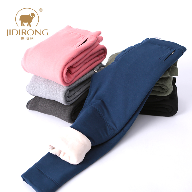 Children Wool Warm Pants Winter Wool Pants Boy Cotton Pants Plus Suede Thickened Girl Suede Pants (not able to ball)
