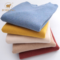 Childrens wool sweater thick round neck boys turtleneck sweater girls stretch sweater winter sweater base shirt