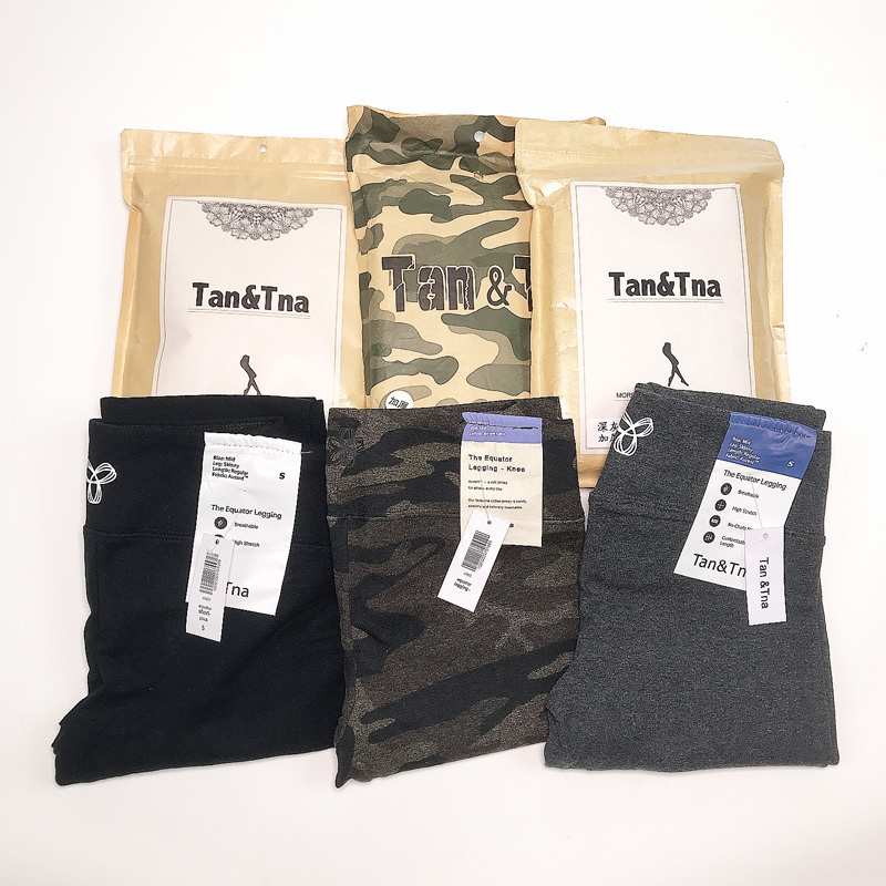 Tna Leggings for Women, Autumn Versatile Leggings, Canadian Style, Can Be Worn Outside, Slimming, High-Waisted, Stretchy, Solid Color Leggings