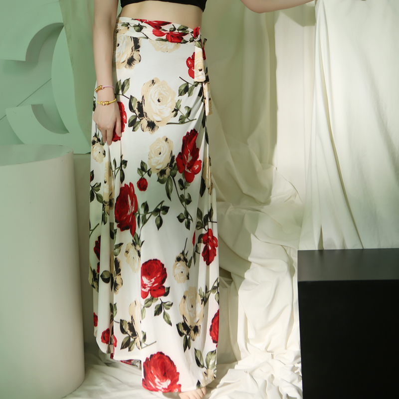 Chronicle White Original Belly Dance Modale Short Blouse Snow Spinning Shawl Shoulder Practice Service 2022 New Recommendation