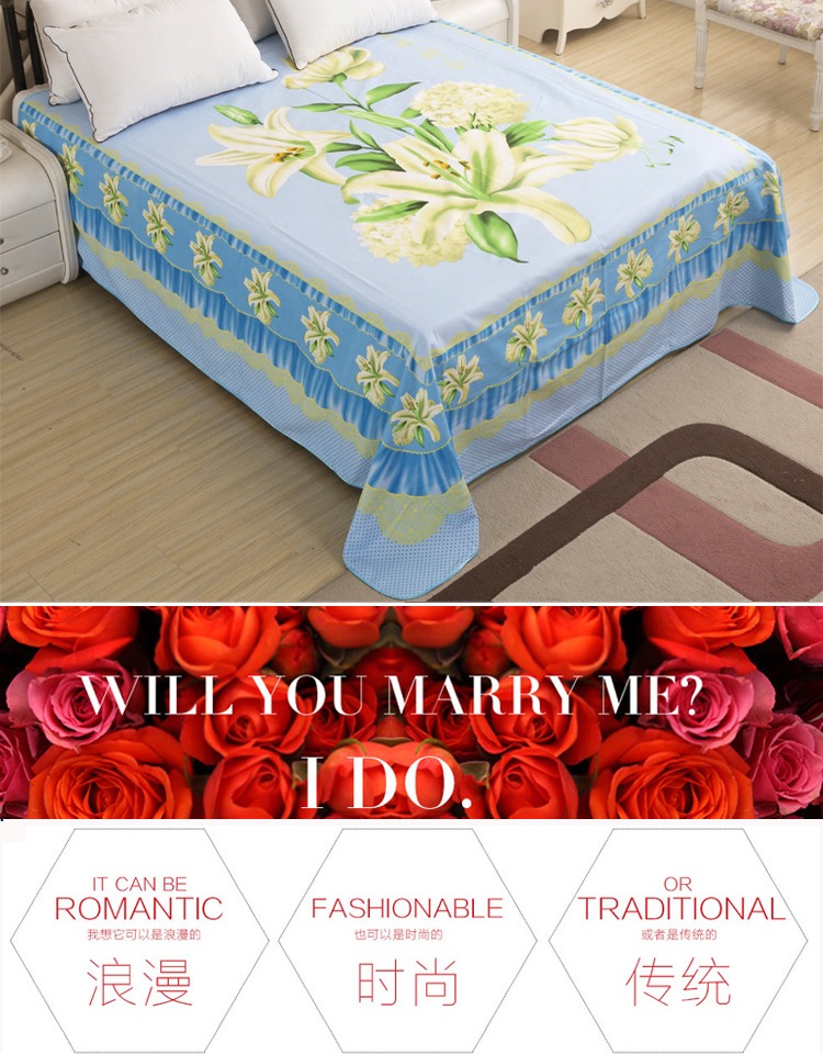 Tấm dày hơn một mảnh treo lên giường cưới màu đỏ mới 240 245cm vài đôi đơn vận chuyển - Khăn trải giường drap nệm