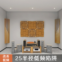 25 low-frequency trap acoustic solid wood audio quadratic remainder diffuser HIFI cinema recording studio sound-absorbing panel