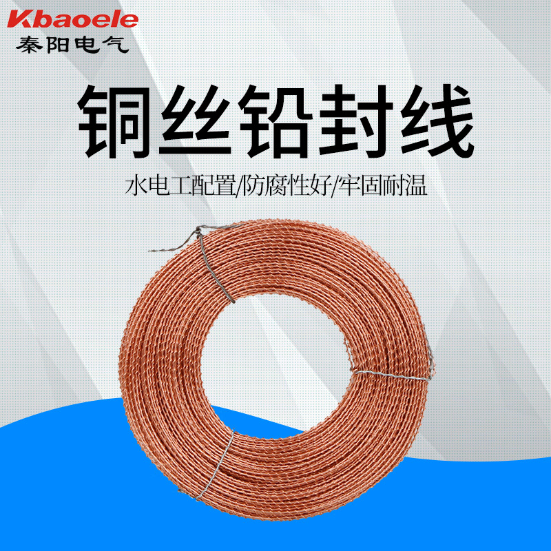 Double-strand iron wire lead sealing wire water meter electric meter lead sealing wire sealing wire copper lead sealing wire cotton white wire lead sealing wire