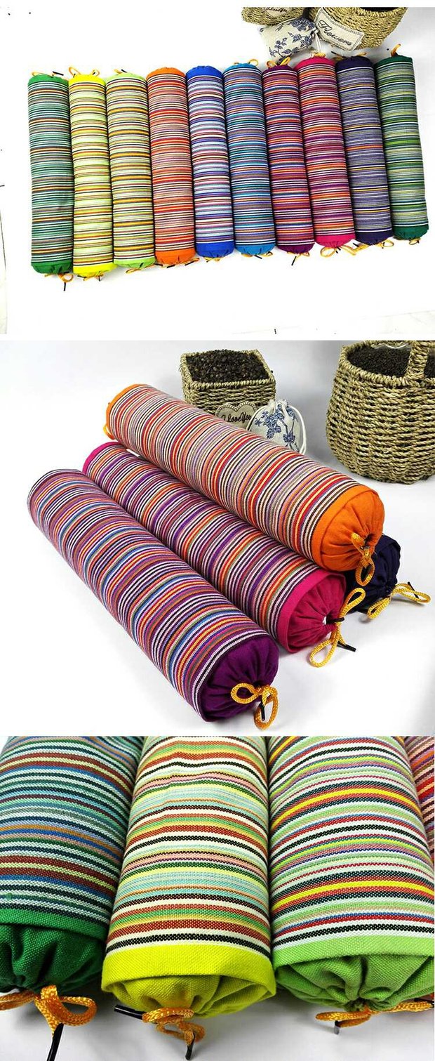 Vỏ kiều mạch bảo vệ cổ tử cung gối tròn cổ gối cassia cổ tử cung gối cổ gối vải thô gối