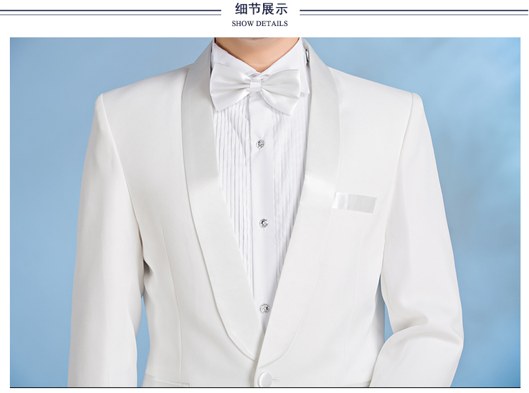 Yêu 99 nam cổ xanh đen Phiên bản Hàn Quốc của bộ đồ chủ nhà trang phục ca sĩ hợp xướng trang phục NZ059 - Suit phù hợp áo vest nam