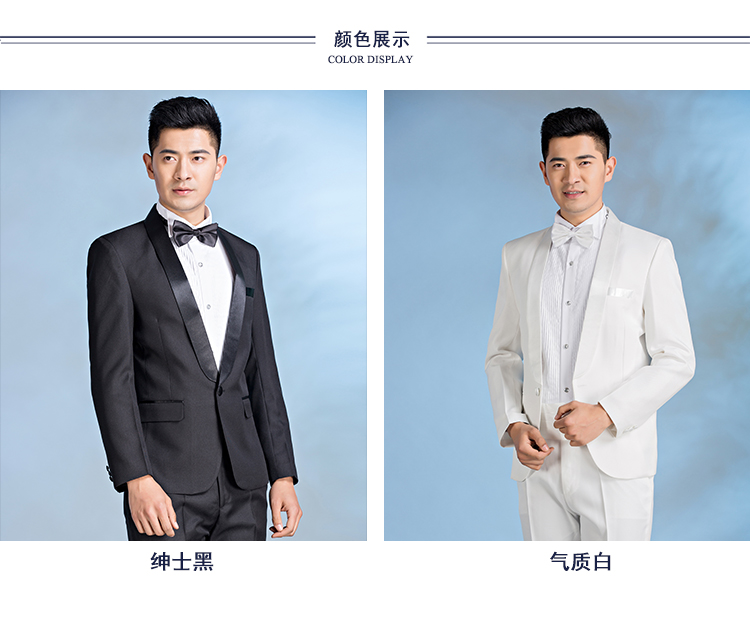 Yêu 99 nam cổ xanh đen Phiên bản Hàn Quốc của bộ đồ chủ nhà trang phục ca sĩ hợp xướng trang phục NZ059 - Suit phù hợp áo vest nam