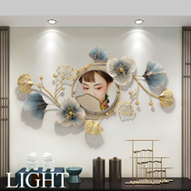 Porch metal aesthetic iron three-dimensional relief hanging picture photo wedding photo frame enlarged hanging wall photo customization