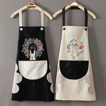 Fashion Home Cute Kitchenette Cooking Apron Women Waterproof Oil Proof for Mens Working clothes Adult Korean version