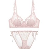 Сексуальное тонкое кружевное нижнее белье, ремень, бюстгалтер, комплект