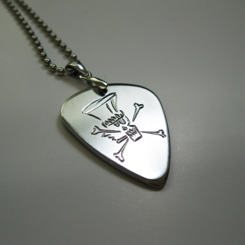 Guitarist Slash ogo personality handmade dial necklace customizable-Taobao