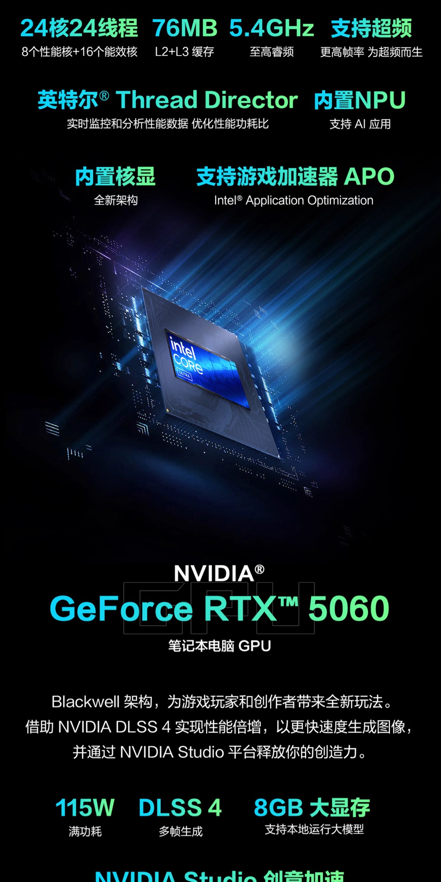 ASUS/华硕ROG枪神9 Plus酷睿Ultra9 275HX/RTX5060 8G/显卡华硕游戏笔记本电脑插图5