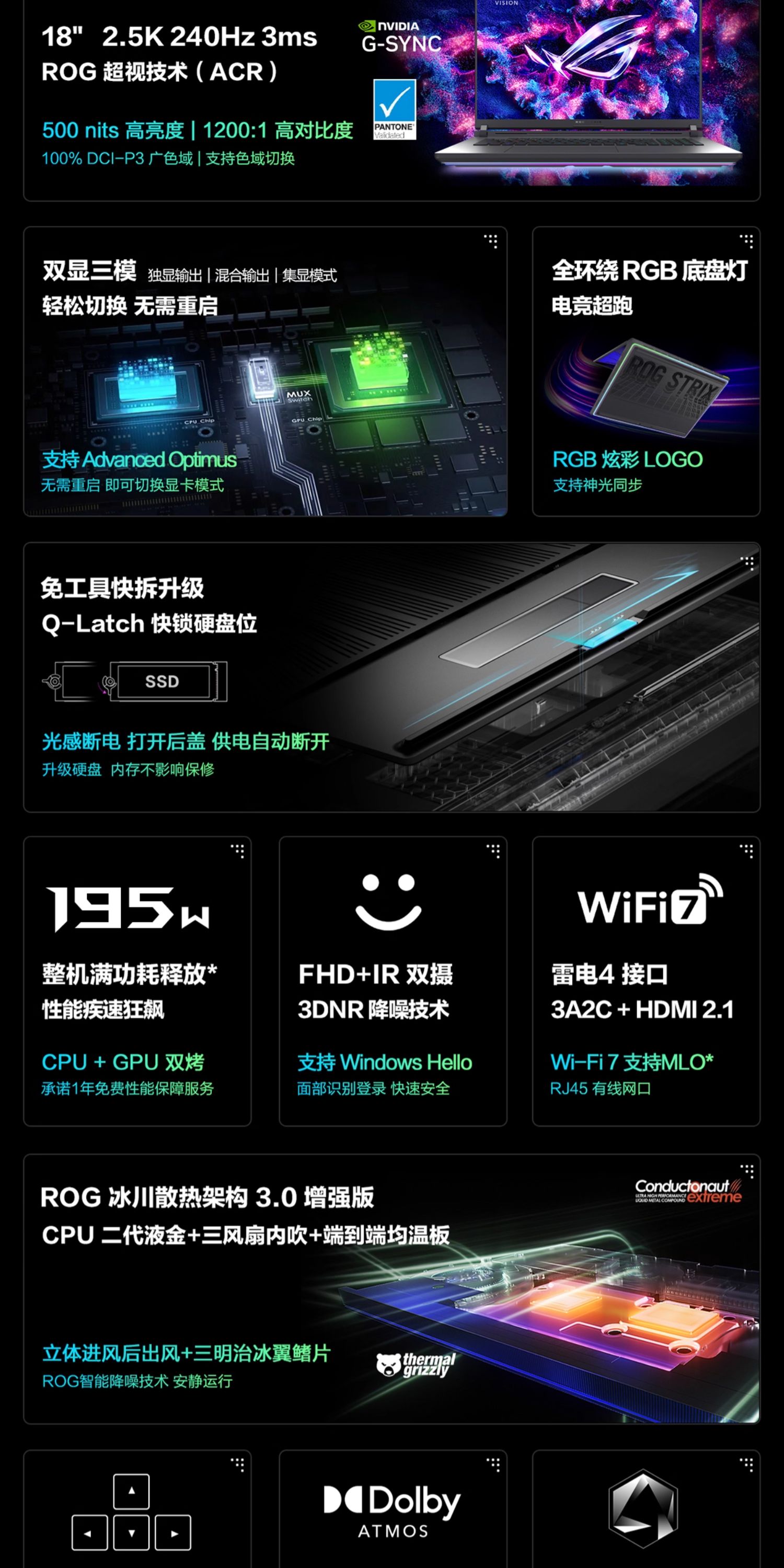 ASUS/华硕ROG枪神9 Plus酷睿Ultra9 275HX/RTX5060 8G/显卡华硕游戏笔记本电脑插图3