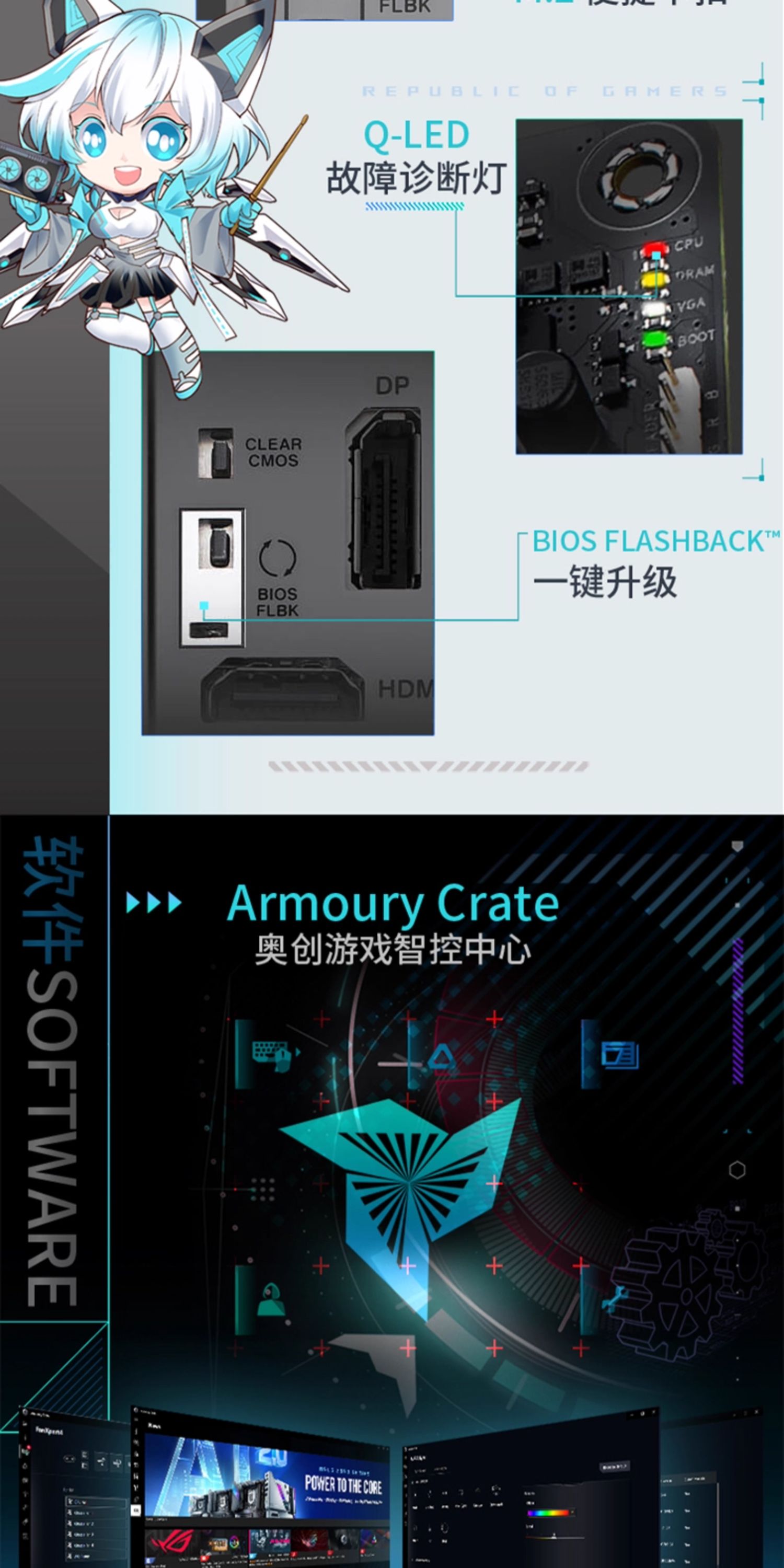 Asus/华硕吹雪ROG STRIX Z790-A GAMING WIFI S台式机主板插图12