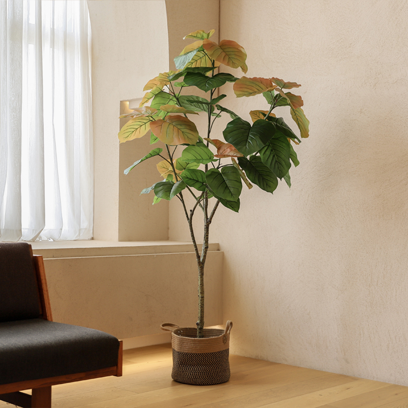 Mori space simulation green plant love ficus plant landing bonsai living room potted indoor wabi-sabi style large-scale ornaments