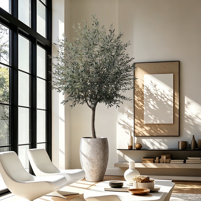 Artificial Green Plant, High-End Realistic Olive Tree, Indoor Living Room, Light Luxury Floor-Standing Fake Plant Decoration Ornament Artificial Green Plant, High-End Realistic Olive Tree, Indoor Living Room, Light Luxury Floor-Standing Fake Plant Decoration Ornament