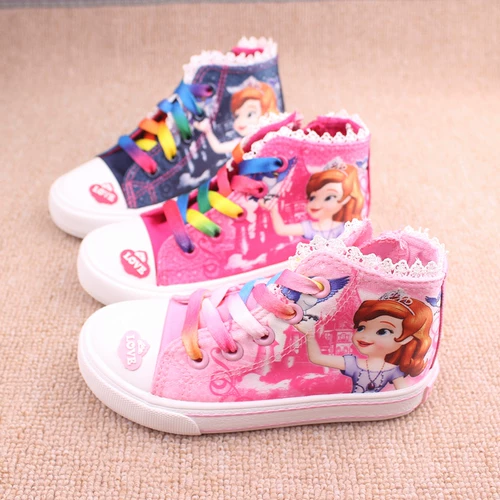 Тканевая мультяшная обувь для принцессы, 3D, прямые продажи с завода