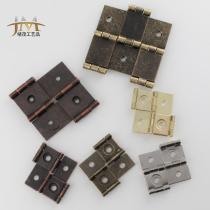 Screen antique flat hinge Iron Square hinge connecting piece folding hinge Chinese furniture folding door