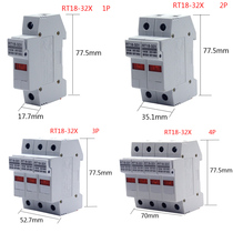 RT18-32X 1p 2p 3p 4p Rail press-mounted Fuse Fuse base with indicator light