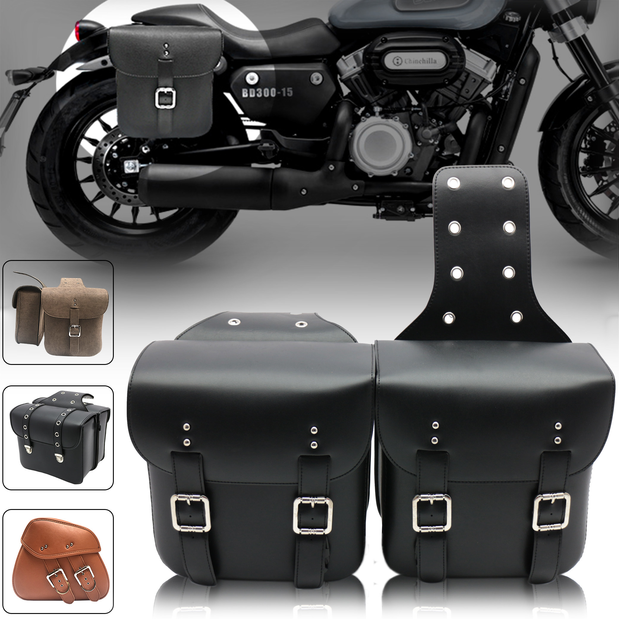 Motorcycle side bag CM300 side box golden gila 300 hanging bag greystone 300 Lifan K19 Xiangshuai waterproof bag