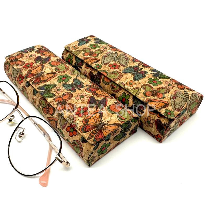 Cork Simple and Stylish Sunglasses Storage Box, Colorful Pressure-Resistant Portable Small Frame Sunglasses Case, 2025 New Model