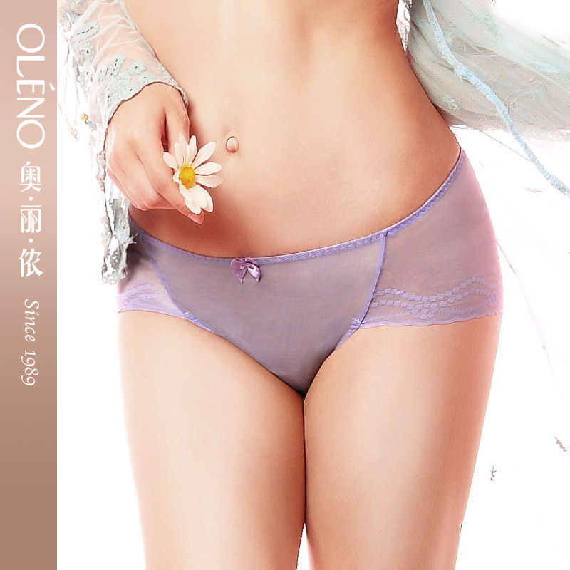 Oleno Orienon mid - waist panties lace underpants sexy comfortable and breathable buttock OK3617