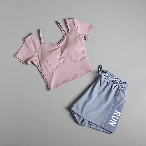 Одежда для йоги, элитный модный спортивный комплект для спортзала, популярно в интернете, для бега, короткий рукав