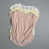 Спортивная летняя тонкая быстросохнущая футболка для йоги для спортзала, короткий рукав, оверсайз, для бега