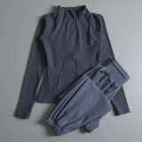 Элитный комплект для спортзала для тренировок, спортивный модный лонгслив, одежда для йоги, для бега, популярно в интернете